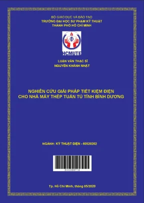 Luận văn thạc sĩ hcmute nghiên cứu giải pháp tiết kiệm điện cho nhà máy thép tuấn tú tỉnh bình dương