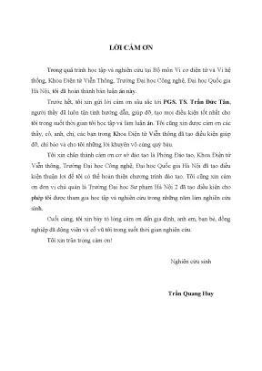 Luận án nghiên cứu phát triển một số giải thuật nâng cao chất lượng tạo ảnh siêu âm cắt lớp