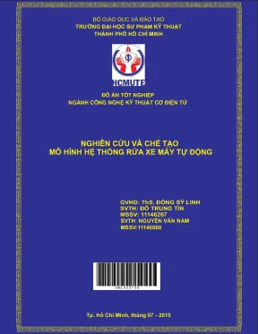 Luận văn thạc sĩ hcmute nghiên cứu và chế tạo mô hình hệ thống rửa xe máy tự động