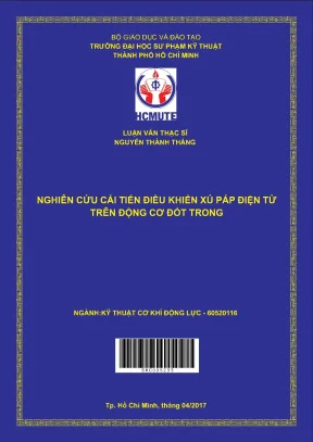 Luận văn thạc sĩ hcmute nghiên cứu cải tiến điều khiển xú páp điện từ trên động cơ đốt trong