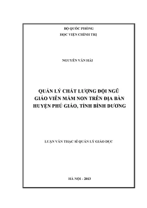 Luận văn thạc sĩ biện pháp chuẩn hoá đội ngũ giảng viên khoa học xã hội nhân văn ở học viện chính trị hiện nay