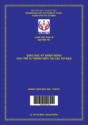 Luận văn thạc sĩ hcmute giáo dục kỹ năng sống cho trẻ vị thành niên tại các xứ đạo