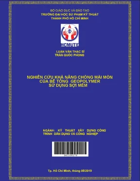 Luận văn thạc sĩ hcmute nghiên cứu khả năng chống mài mòn của bê tông geopolymer sử dụng sợi mềm