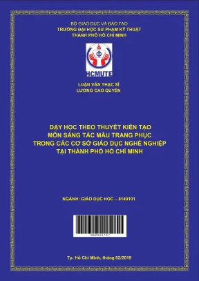 Luận văn thạc sĩ hcmute dạy học theo thuyết kiến tạo môn sáng tác mẫu trang phục trong các cơ sở giáo dục nghề nghiệp tại thành phố hồ chí minh