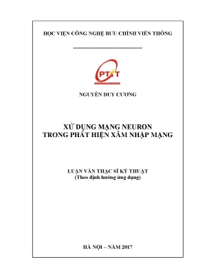 Luận văn thạc sĩ xây dựng mạng neuron trong phát hiện xâm nhập mạng