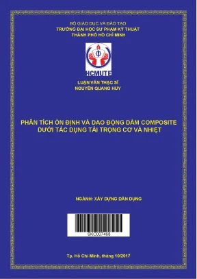 Luận văn thạc sĩ hcmute phân tích ổn định và dao động dầm composite dưới tác dụng tải trọng cơ và nhiệt