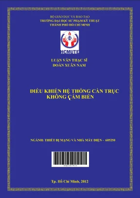 Luận văn thạc sĩ hcmute điều khiển hệ thống cần trục không cảm biến