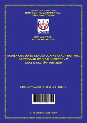 Luận văn thạc sĩ hcmute nghiên cứu độ êm dịu của loại xe khách hai tầng giường nằm hyundai universe 2f chạy ở các tỉnh phía nam