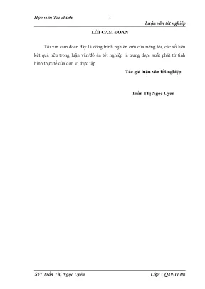 Luận văn tốt nghiệp giải pháp chủ yếu nhằm tăng cường quản trị vốn lưu động ở công ty cổ phần thương mại thái hưng