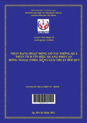 Luận văn thạc sĩ hcmute nhận dạng hoạt động gõ tay thông qua phân tích tín hiệu quang phổ cận hồng ngoại nirs dùng giải thuật hồi quy