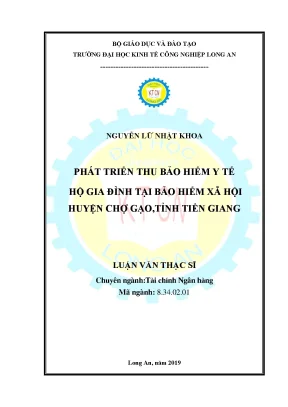 Luận văn thạc sĩ phát triển thu bảo hiểm y tế hộ gia đình tại bảo hiểm xã hội huyện chợ gạo tỉnh tiền giang