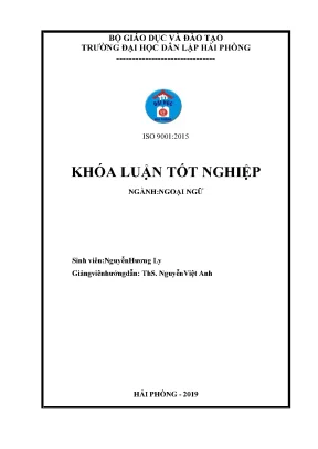 Luận văn tốt nghiệp how to motivate the first year english nonmajor students at haiphong private unversity in listening activities