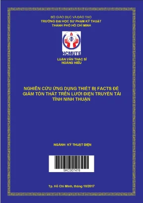 Luận văn thạc sĩ hcmute nghiên cứu ứng dụng thiết bị facts trong việc giảm tổn thất trên lưới điện truyền tải tỉnh ninh thuận