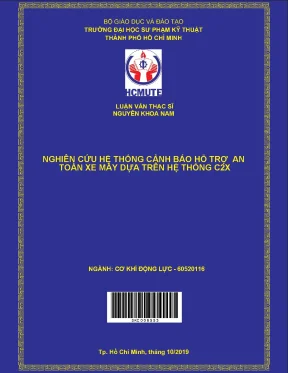 Luận văn thạc sĩ hcmute nghiên cứu hệ thống cảnh báo hỗ trợ an toàn xe máy dựa trên hệ thống c2x