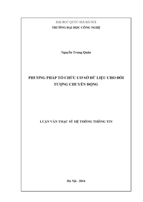 Luận văn thạc sĩ phương pháp tổ chức cơ sở dữ liệu cho đối tượng chuyển động 04
