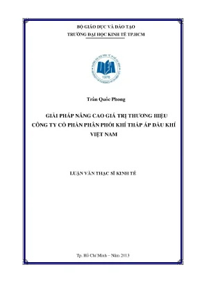 Luận văn thạc sĩ giải pháp nâng cao giá trị thương hiệu công ty cổ phần phân phối khí thấp áp dầu khí việt nam