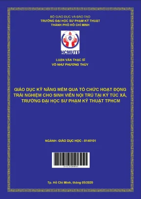 Luận văn thạc sĩ hcmute giáo dục kỹ năng mềm qua tổ chức hoạt động trải nghiệm cho sinh viên nội trú tại ký túc xá trường đại học sư phạm kỹ thuật tphcm