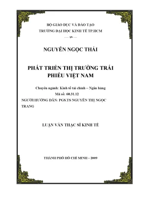 Luận văn thạc sĩ phát triển thị trường trái phiếu việt nam 002