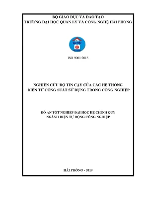 Luận văn tốt nghiệp nghiên cứu độ tin cậy của hệ thống điện tử công suất sử dụng trong công nghiệp