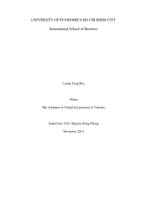 Luận văn thạc sĩ the adoption of tradecard payment in vietnam