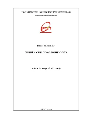 Luận văn thạc sĩ nghiên cứu công nghệ c v2x