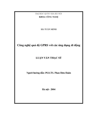 Luận văn thạc sĩ công nghệ quá độ gprs với các ứng dụng di động