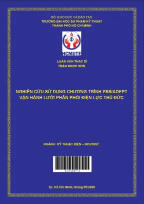 Luận văn thạc sĩ hcmute nghiên cứu sử dụng chương trìnhpss adept vận hành lưới điện phân phối điện lực thủ đức