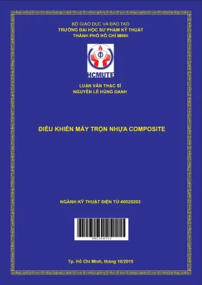 Luận văn thạc sĩ hcmute điều khiển máy trộn nhựa composite