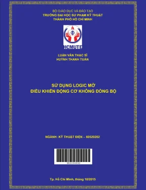Luận văn thạc sĩ hcmute sử dụng logic mờ để điều khiển động cơ không đồng bộ