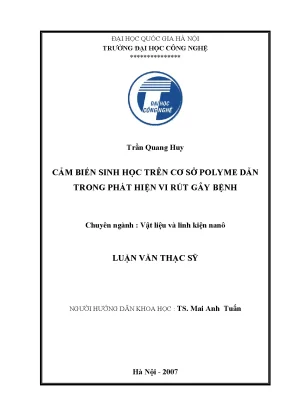 Luận văn thạc sĩ cảm biến sinh học trên cơ sở polyme dẫn trong phát hiện vi rút gây bệnh