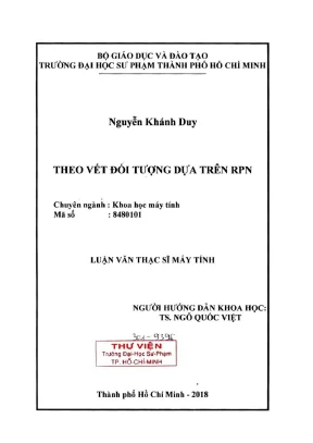 Luận văn thạc sĩ theo vết đối tượng dựa trên rpn
