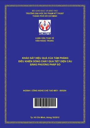 Luận văn thạc sĩ hcmute khảo sát hiệu quả của tấm phẳng điều khiển dòng chảy qua tiết diện cầu bằng phương pháp số