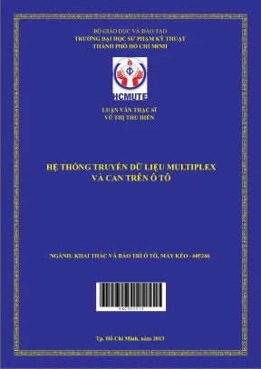 Luận văn thạc sĩ hcmute hệ thống truyền dữ liệu multiplex và can trên ô tô