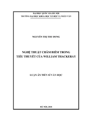 Luận án tiến sĩ nghệ thuật châm biếm trong tiểu thuyết của william thacakeray