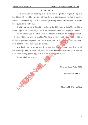 Luận văn tốt nghiệp phân tích công tác đào tạo nguồn nhân lực tại khách sạn brilliant đà nẵng