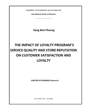 Luận văn thạc sĩ the impact of loyalty programs service quality and store reputation on customer satisfaction and loyalty