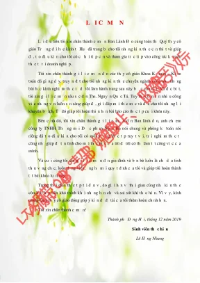 Luận văn tốt nghiệp kế toán doanh thu và xác định kết quả kinh doanh tại công ty tnhh thương mại dược phẩm ngọc hà
