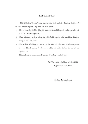 Luận án đánh giá kết quả xạ trị đồng thời ung thư phổi tế bào nhỏ giai đoạn khu trú phác đồ cisplatin etoposide tại bệnh viện k