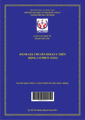 Luận văn thạc sĩ hcmute đánh giá chuyển đổi ecu trên động cơ phun xăng