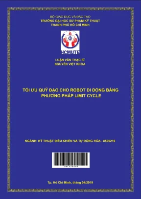 Luận văn thạc sĩ hcmute tối ưu quỹ đạo cho robot di động bằng phương pháp limit cycle