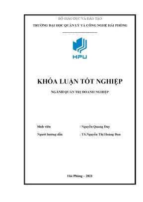 Luận văn tốt nghiệp quản lý nhân sự tại công ty cổ phần chế biến dịch vụ thủy sản cát hải