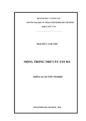 Luận văn thạc sĩ mộng trong thơ văn tản đà