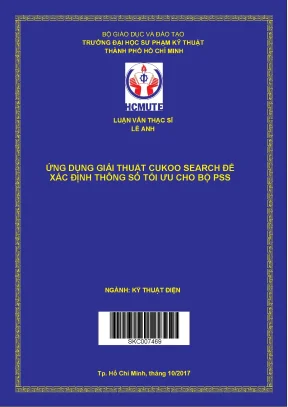 Luận văn thạc sĩ hcmute ứng dụng giải thuật cukoo search để xác định thông số tối ưu cho bộ pss