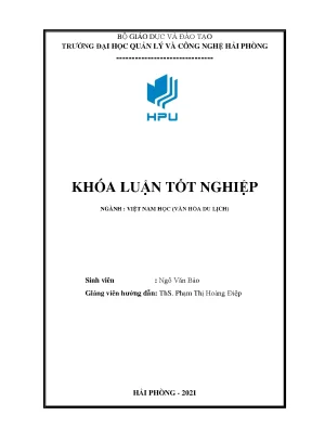 Luận văn tốt nghiệp tiềm năng khai thác và phát triển loại hình du lịch chăm sóc sức khỏe ở quảng ninh