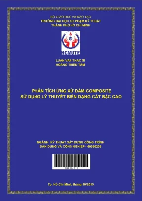 Luận văn thạc sĩ hcmute phân tích ứng xử dầm composite sử dụng lý thuyết biến dạng cắt bậc cao