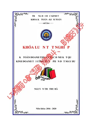 Luận văn tốt nghiệp kế toán doanh thu và xác định kết quả kinh doanh tại công ty cổ phần dệt may huế