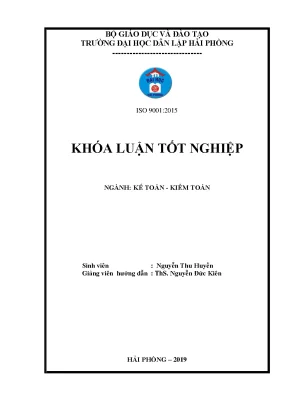 Luận văn tốt nghiệp hoàn thiện tổ chức kế toán người mua người bán tại công ty cổ phần công nghiệp điện hải phòng