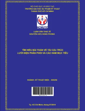 Luận văn thạc sĩ hcmute tìm hiểu bài toán về tái cấu trúc lưới điện phân phối và các hàm mục tiêu