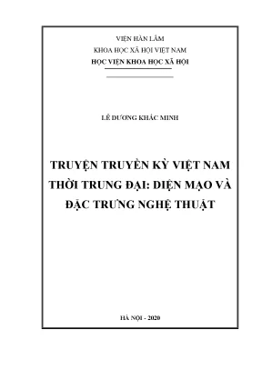 Luận án tiến sĩ truyện truyền kỳ việt nam thời trung đại diện mạo và đặc trưng nghệ thuật 1