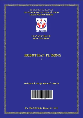 Luận văn thạc sĩ hcmute robot hàn tự động